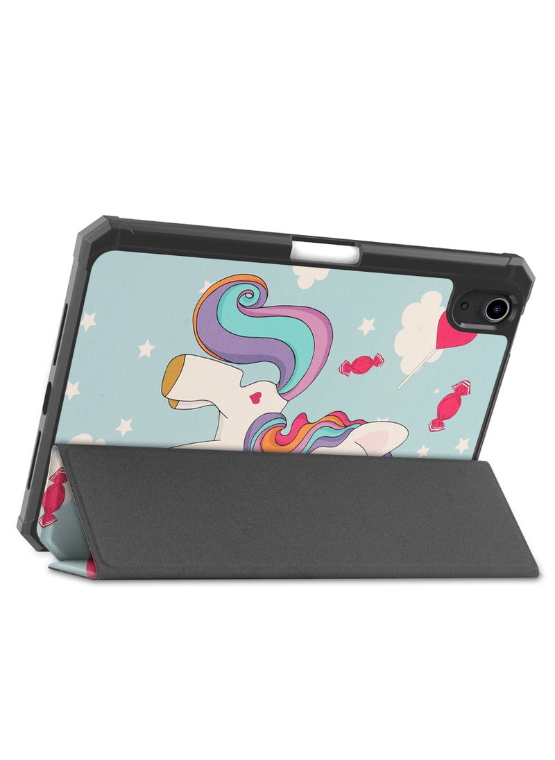 Generic - Case for iPad Mini 7 (2024)/iPad Mini 6 (2021) protective cover - magnetic accessories, two-way three-fold bracket, lightweight protection, automatic sleep wake-up protective cover, with pen slot, suitable for iPad Mini 7/Mini 6 - 8.3 inch (multi-color) - Image 1