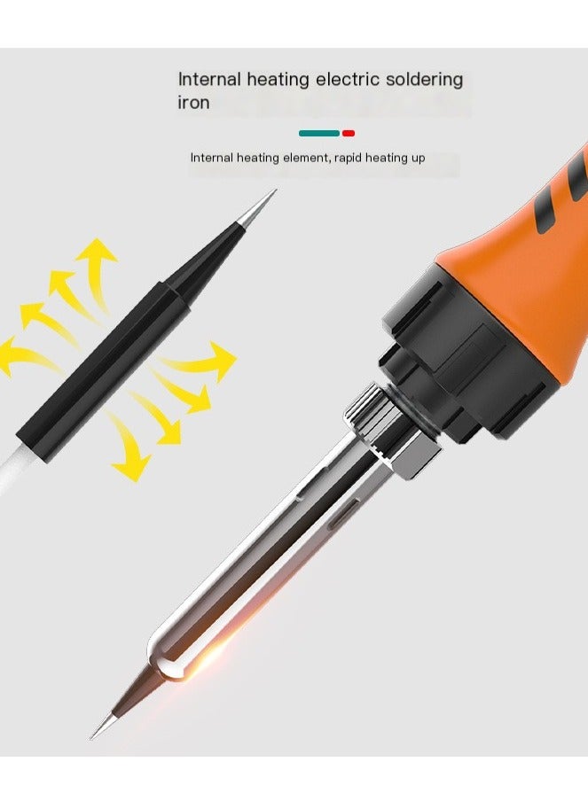 Soldering Iron Premium Kit, 60W Soldering Gun with Ceramic Heater, 12-in-1 Soldering Tool, Adjustable Temperature 200 to 450°C, Includes Soldering Iron Tip, Solder Wire, Pump and Paste  - Image 5