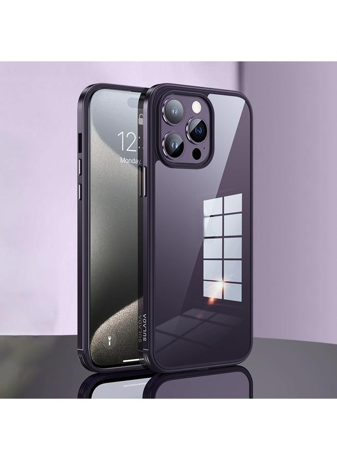 SULADA Case For iPhone 15 Pro Metal Frame + Nano Glass + TPU Phone Case - Image 1