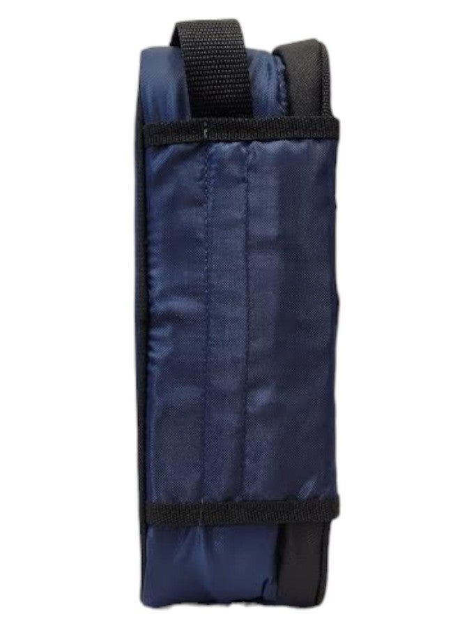 Arctic Zone Lunch Bag with Removeable Hard Liner, Adjustable Divider and Built-In Lunch Tray, Navy/Red - Image 3