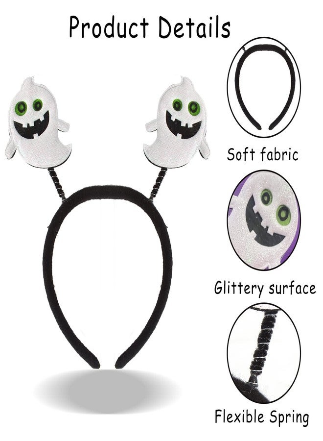 FOIMAS 6pcs Halloween Headbands,Pumpkin Spider Bat Ghost Headband for Kids Girls Boys Halloween Costume Party Decoration Supply - Image 3