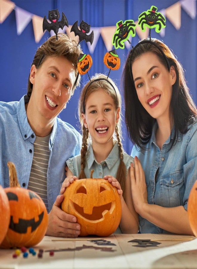 FOIMAS 6pcs Halloween Headbands,Pumpkin Spider Bat Ghost Headband for Kids Girls Boys Halloween Costume Party Decoration Supply - Image 5