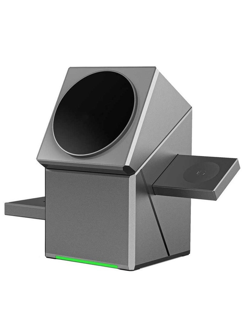 Bukela New Generation 3-in-1 Magnetic Pop-up Design Magsafe Wireless Charger | High-tech Auto Rotation Charging Station | 15W Fast Charging, iPhone Apple Watch Charger for iPhone 13 14 Pro Max, Charging Station for iPhone 17 16 15 14 13 Pro Max Airpods Max - Image 1