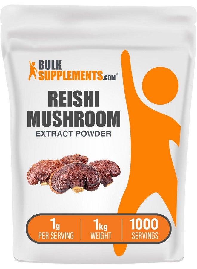BulkSupplements.com Reishi Mushroom Extract Powder - Reishi Mushroom Powder, Supplement for Overall Well-Being - Gluten Free, 1g per Serving, 1kg (2.2 lbs) (Pack of 1) - Image 1