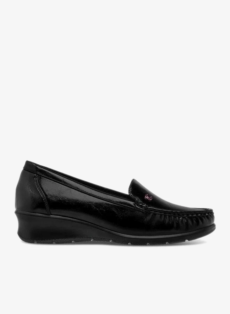 Le Confort  Solid Slip-On Loafers With Wedge Heels for Women | Best Price UAE