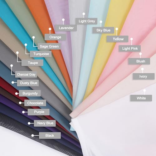 Chyhomenyc Sheer Curtains 36 Inch Length, Short Voile Sheer Window Curtians for Small Window Bathroom Cafe Living Room Farmhouse, 2PCS, 42W x 36L inches, Rod Pocket, Black - Image 5