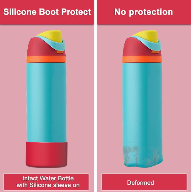 Affute Silicone Boot for Owala Water Bottle 40 oz, Anti-Slip Protective Sleeve for FreeSip/Twist/Flip Water Bottles,BPA Free,Bottom Bumper Cover Protects Water Bottles from Scratches(Summer Sweetness) - Image 3