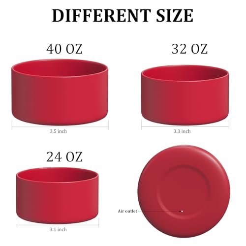 Affute Silicone Boot for Owala Water Bottle 40 oz, Anti-Slip Protective Sleeve for FreeSip/Twist/Flip Water Bottles,BPA Free,Bottom Bumper Cover Protects Water Bottles from Scratches(Summer Sweetness) - Image 4