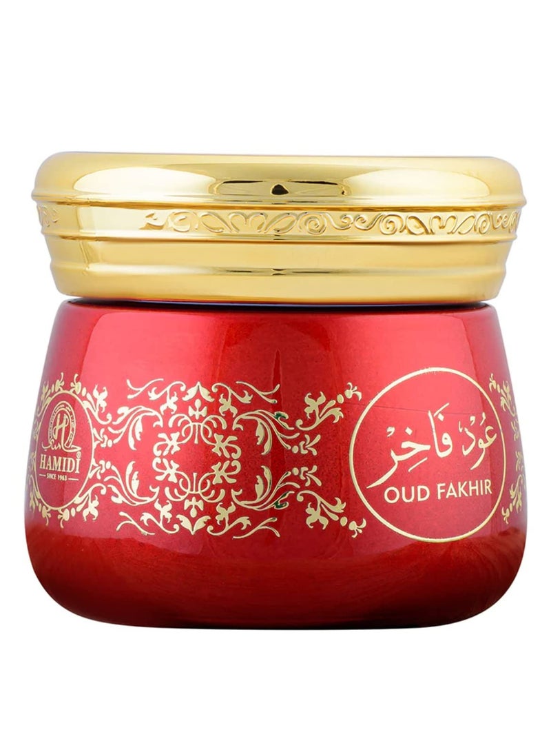Hamidi Fakhir Muattar 100% Pure Oriental Oud Bakhoor 40 Grams Long Lasting Smoke-Free Aroma Refreshing Beauty of Nature - Image 1