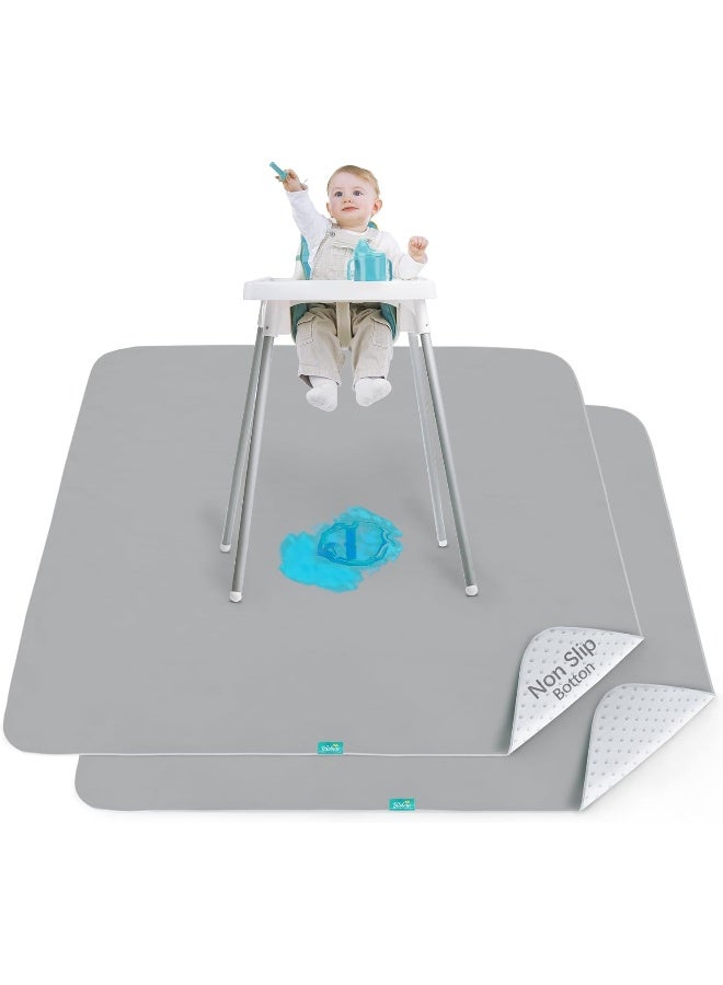 Biloban Splat Mat 2 Pack for Under Chair & Arts & Crafts & Eating Mess - Image 1