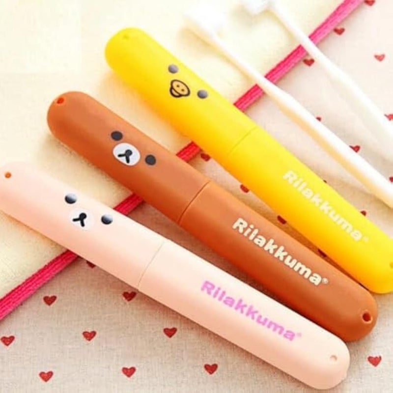 Cartoon Travel Toothbrush Case, 1-Piece Portable Storage Box Set, Multicolor - Image 2