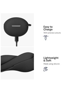 O Ozone Earphone Case Cover for Huawei FreeBuds 6i/5i, Premium Soft Silicone Full-Body Protection Shockproof Bluetooth Headphone Case
- Black  - Image 3