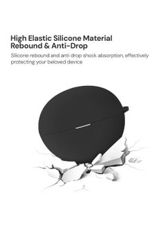 O Ozone Earphone Case Cover for Huawei FreeBuds 6i/5i, Premium Soft Silicone Full-Body Protection Shockproof Bluetooth Headphone Case
- Black  - Image 5