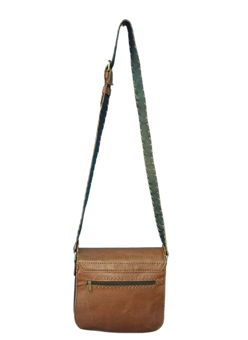 Sheer Fashionable Leather Crossbody Bag  - Image 3