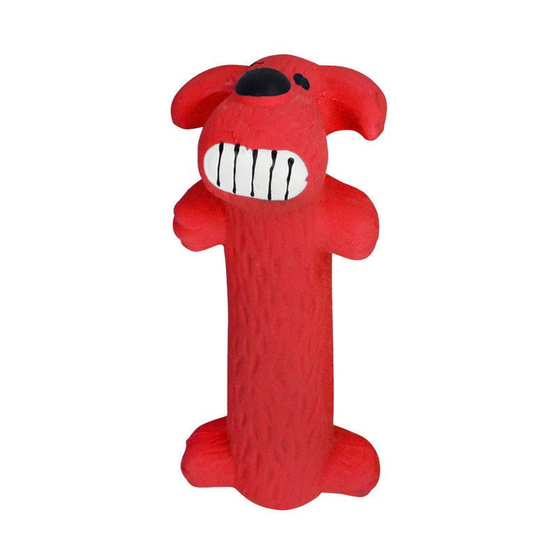 Multipet Original Loofa Latex Dog Toy - Squeaky Toy for All Dogs - Easy-to-Clean Squeaky Toys - Latex Dog Toys for Playing (1 Count, 6â€, Random Color Surprise) - Image 1