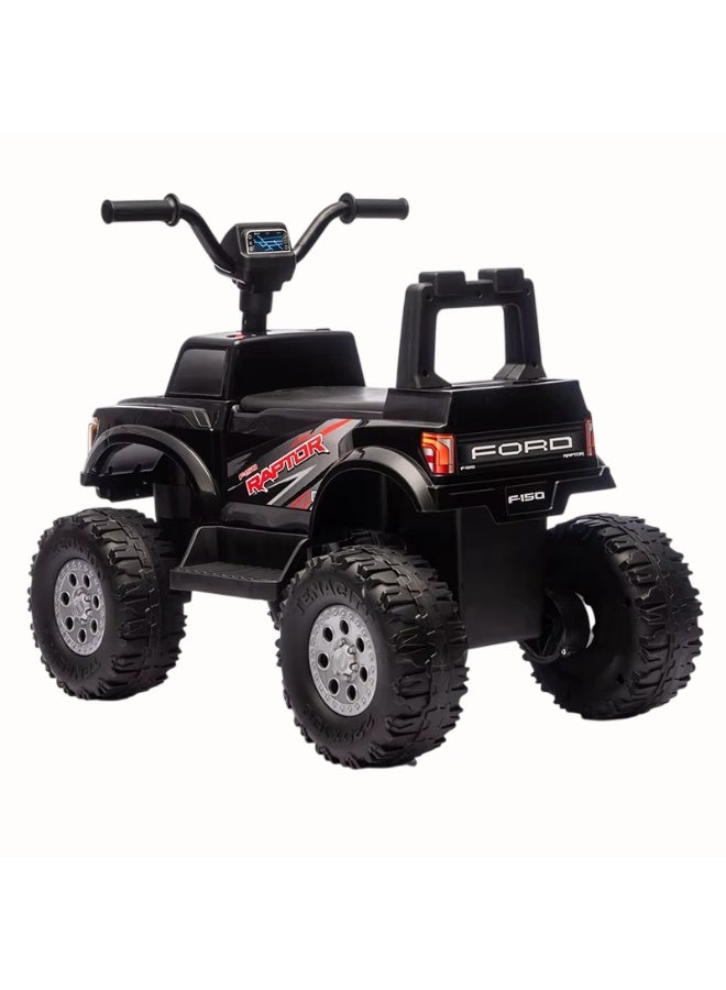 Ford F-150 Kids Atv Ride On Battery Powered Ride On Toy 12V - Black - Image 5