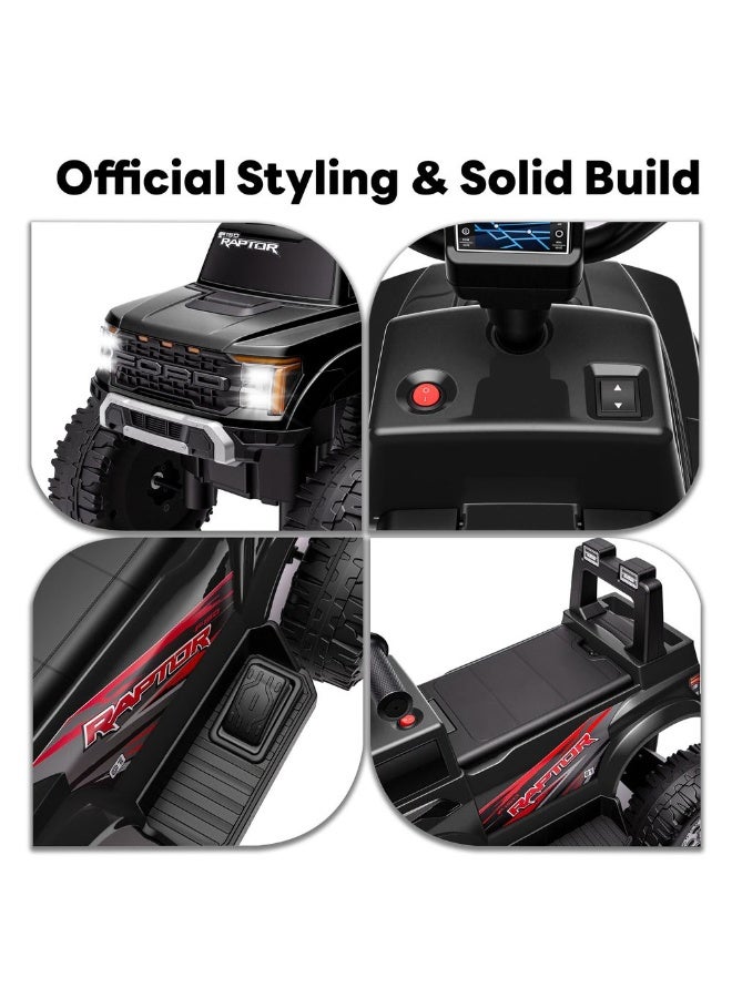Ford F-150 Kids Atv Ride On Battery Powered Ride On Toy 12V - Black - Image 4