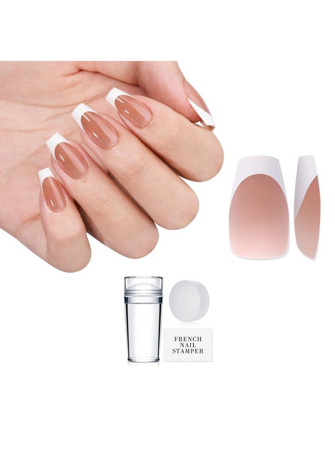 BTArtbox False Nails Fake Nails Short Coffin Nail Tips 600Pcs Artificial Nails Btartbox Short Ballerina Nails Full Cover Acrylic Nails Natural 10 Sizes - Image 1