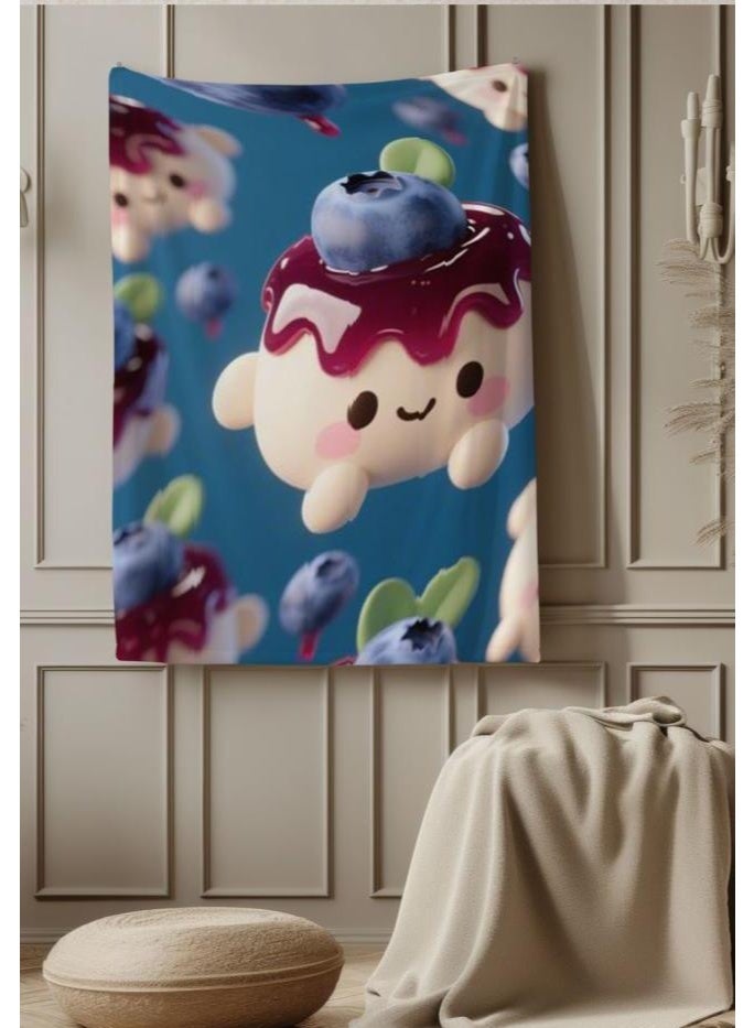 عام بطانية رقيقة من الفانيلا الكرتونية للأطفال والرضع (دافئة ومريحة، ومناسبة للنوم والألعاب) 70 سم * 100 سم - Image 1