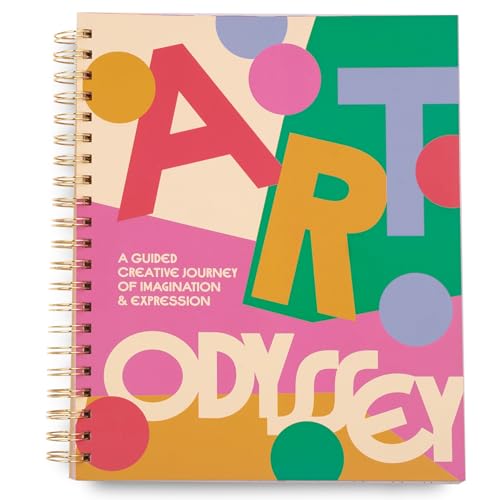 ban.do Coloring Books For Adults with Prompts, Relaxing Activity Book for Women, Guided Creative Journey, Art Odyssey - Image 1