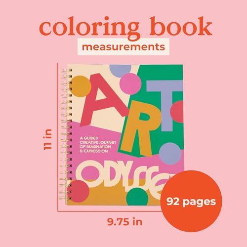 ban.do Coloring Books For Adults with Prompts, Relaxing Activity Book for Women, Guided Creative Journey, Art Odyssey - Image 2