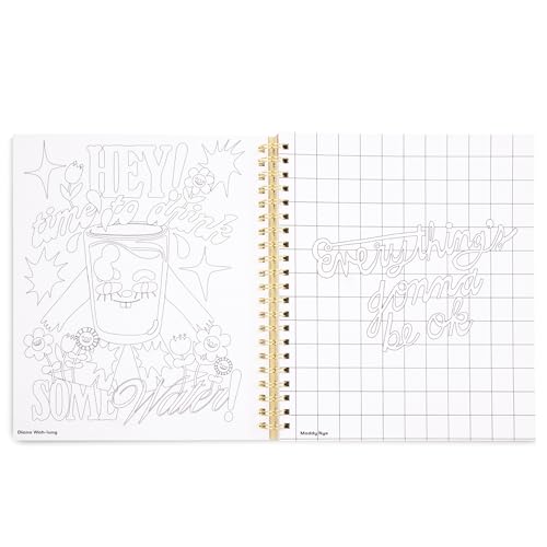 ban.do Coloring Books For Adults with Prompts, Relaxing Activity Book for Women, Guided Creative Journey, Art Odyssey - Image 5
