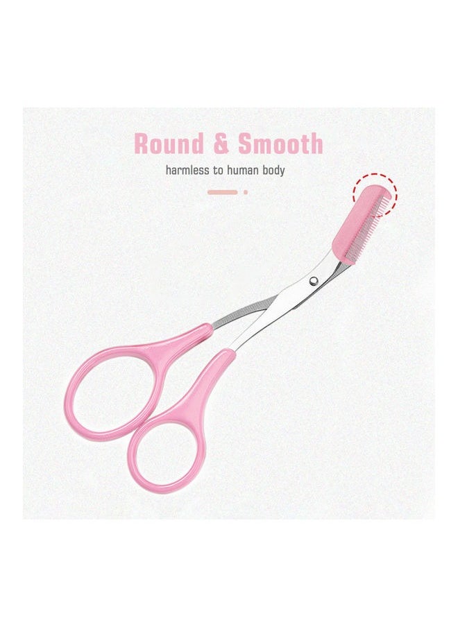 Eyebrow Shaping Scissor Trimmer with Comb Pink - pzsku/Z22D8E2877C4D2E3DAA57Z/45/_/1732192150/5ed1219c-80d4-46cd-addc-d41662c5b080