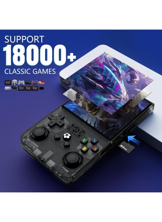 Gulf Trend 2025 R36MAX Upgraded Retro Handheld Gaming Console with 64GB, 18000+ Built-in Classic Games, 4.0" IPS Screen, Linux System, Portable Video Game Player with 4000mAh Battery – Black - Image 2