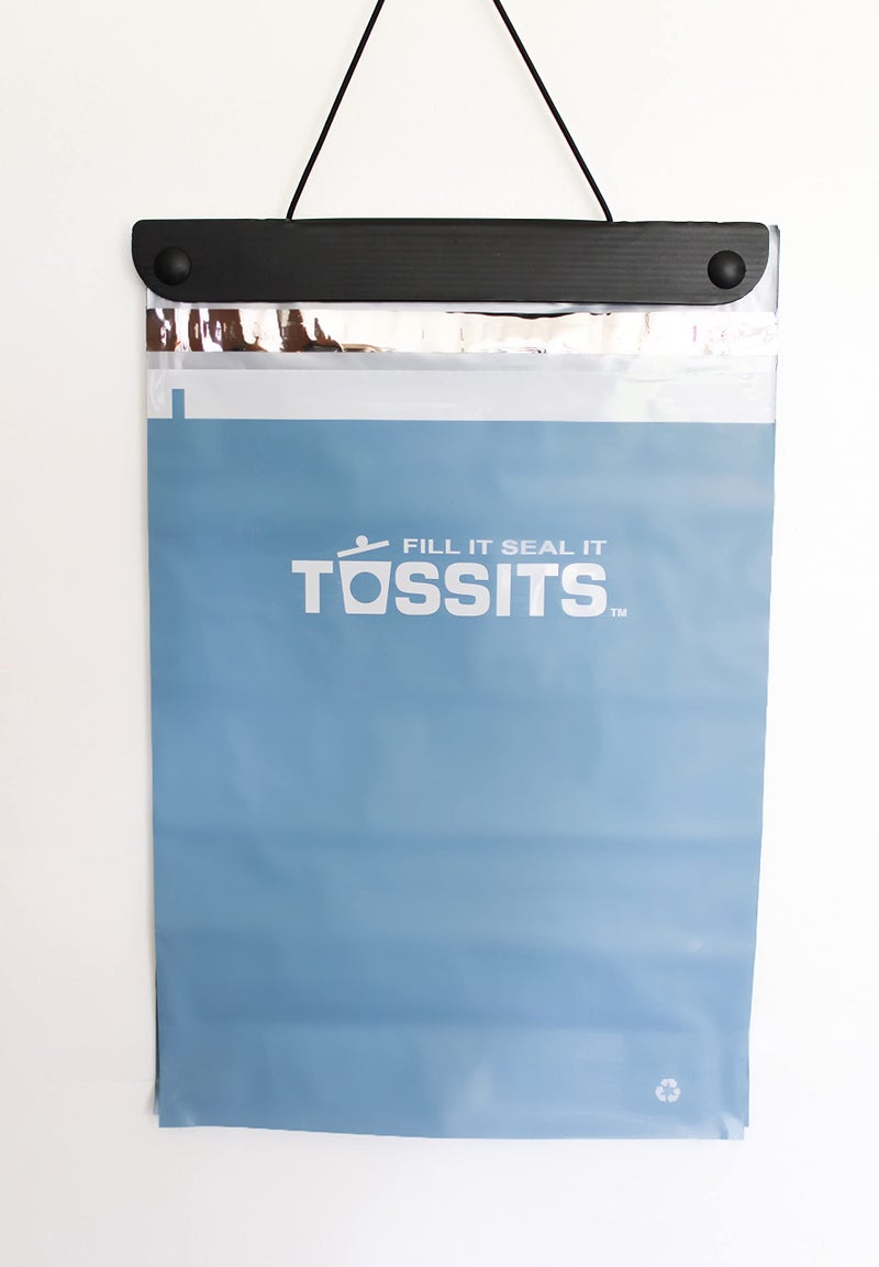 Tossits Recycled Disposable Car Trash Bags â€“ Leakproof, Smell Proof Hanging Garbage Bags for Car, Truck, SUV, RV & Vehicle â€“ Blue, 7 Count Disposable Automotive Trash Bags - Image 5