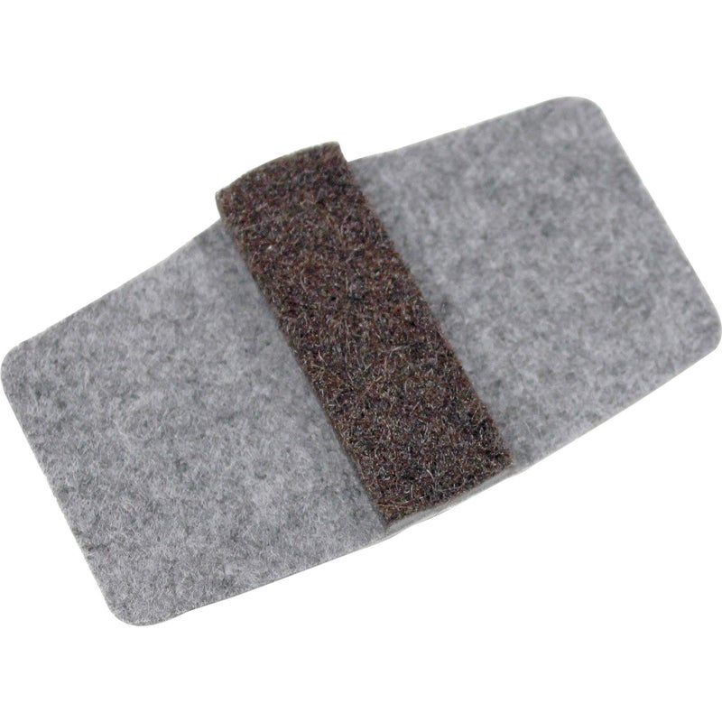 Lorell LLR49319 Wrap Around Floor Savers Gray Pack of 16