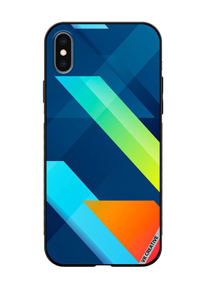 VR CREATIVE Protective Case Cover For Apple iPhone X/XS Texture Design Multicolour - Image 1