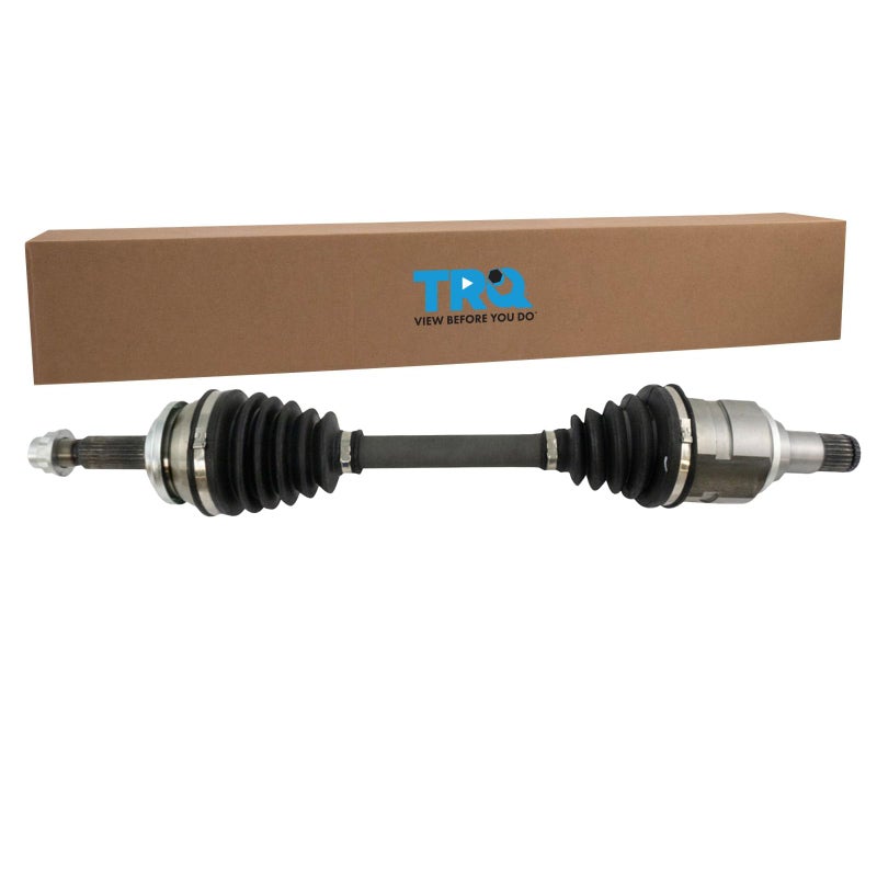 TRQ Front Left CV Axle Shaft Assembly Compatible with 20102015 Toyota Prius 20122015 Prius PlugIn 20112017 Lexus CT200h Driver Side Neoprene Boots Moly Greased