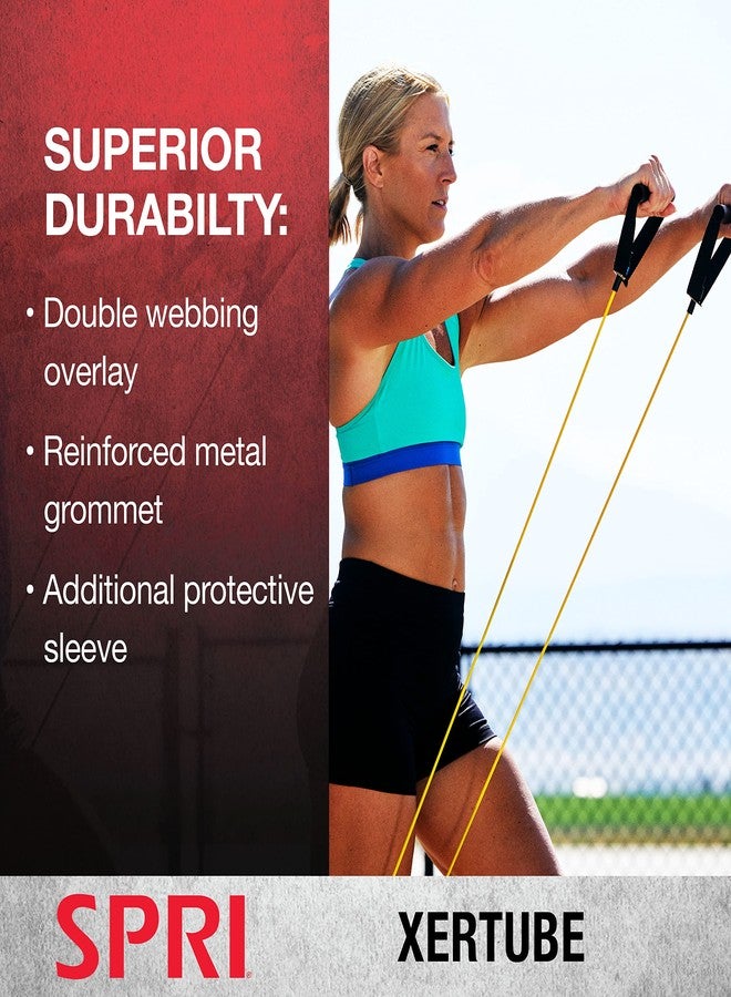 SPRI Xertube Resistance Bands with Handles - All Exercise Cords Sold Separately with Home Gym Workout Fitness Door Anchor Attachment Option - Image 5
