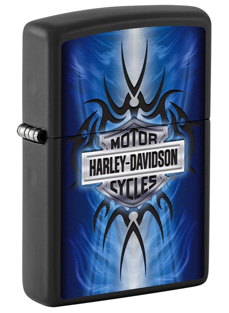Zippo ولاعة هارلي ديفيدسون سوداء غير لامعة Ci405311 218 - Image 1