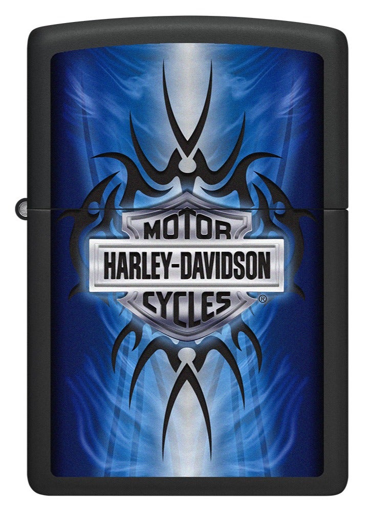 Zippo ولاعة هارلي ديفيدسون سوداء غير لامعة Ci405311 218 - Image 2