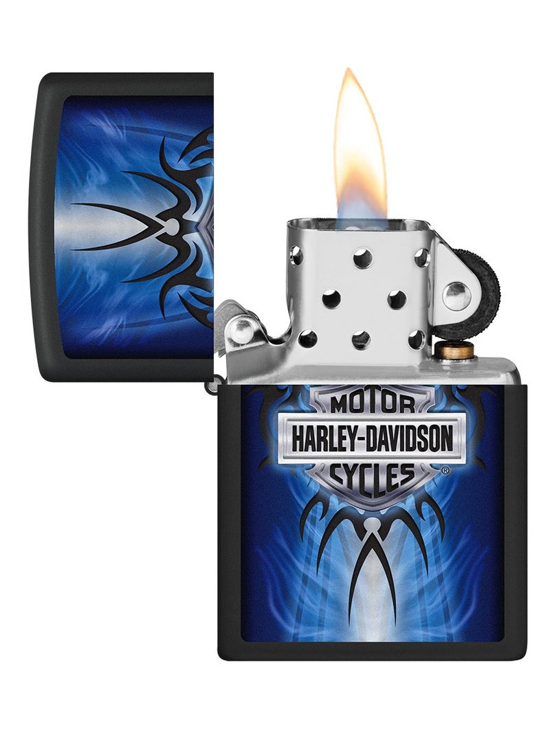 Zippo ولاعة هارلي ديفيدسون سوداء غير لامعة Ci405311 218 - Image 3