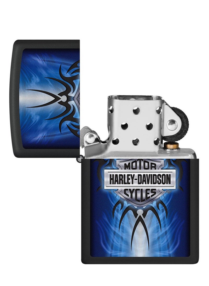 Zippo ولاعة هارلي ديفيدسون سوداء غير لامعة Ci405311 218 - Image 4