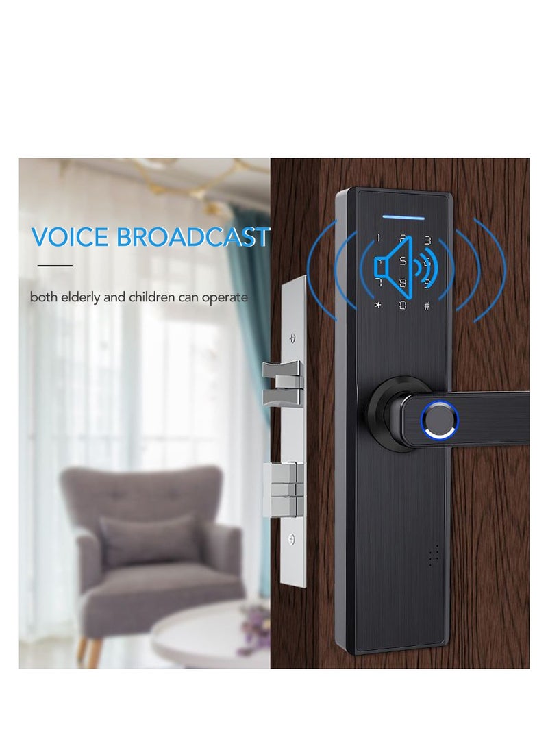 Electronic WiFi APP Password Door Lock Intelligent Fingerprint Door Locks Digital Keyless Home Hotel Door Lock - Image 3