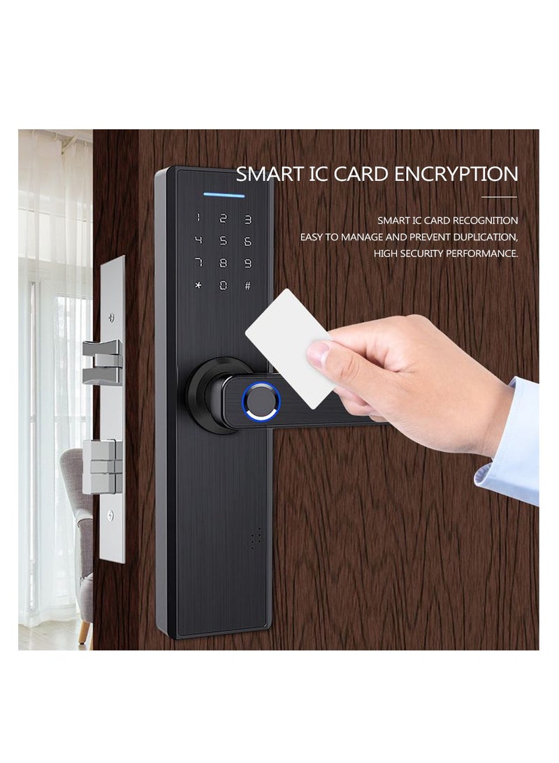 Electronic WiFi APP Password Door Lock Intelligent Fingerprint Door Locks Digital Keyless Home Hotel Door Lock - Image 5