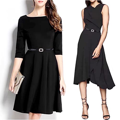 CaserBay Women's Belt Dress Genuine Leather Skinny Patent Leather Belts Gold Rectangle Shiny Rhinestone Buckle Waistband, Black, For Waist 28"- 34", Women Size S-M, 4-6 - Image 2
