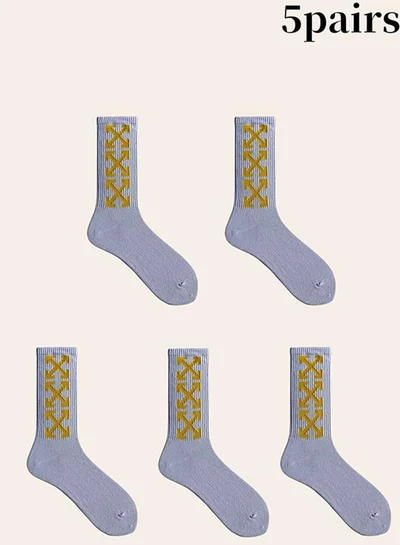 تايك تو مجموعة من 5 جوارب بطبعة جرافيك