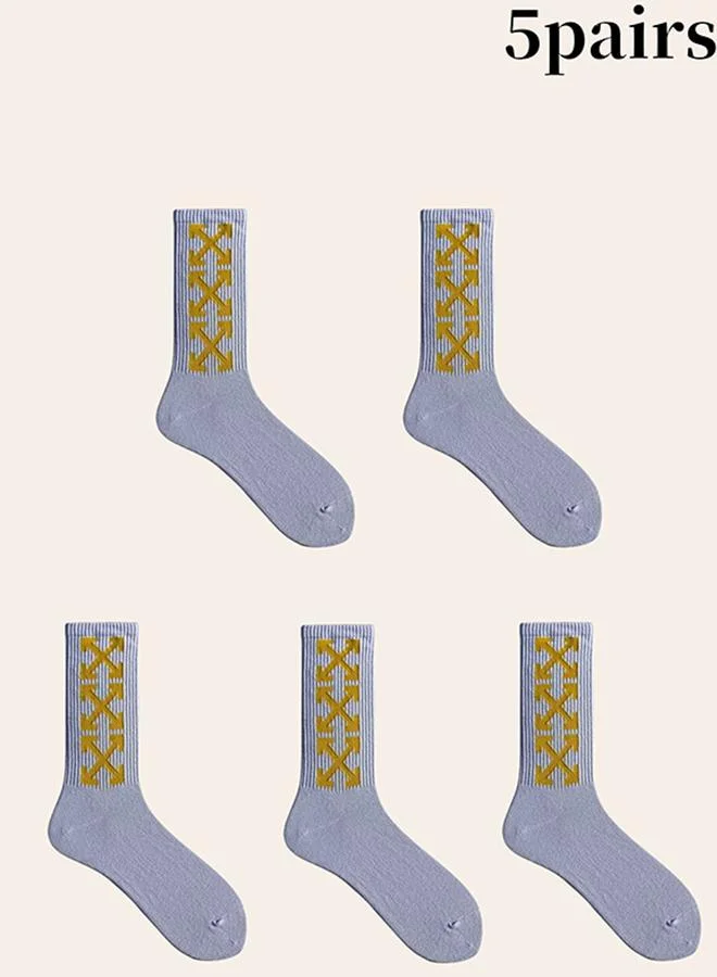 تايك تو مجموعة من 5 جوارب بطبعة جرافيك