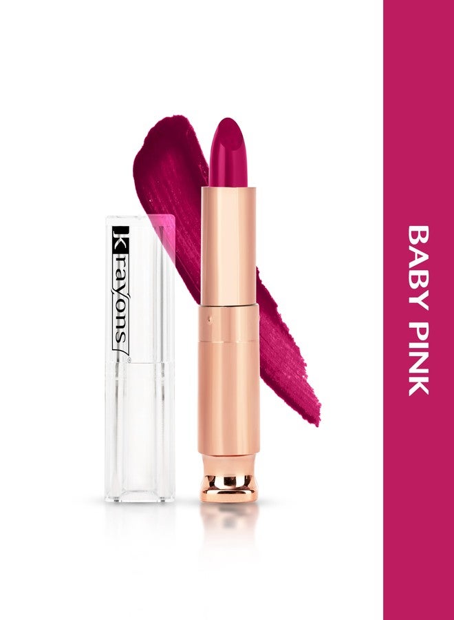 كرايونز أحمر شفاه كلاسيك طويل الأمد غير لامع من كرايونز | لون كثيف | مرطب | غني بالأصباغ | ناعم وخفيف الوزن | أحمر شفاه للنساء يناسب جميع درجات اللون الهندي (وردي فاتح) - Image 2