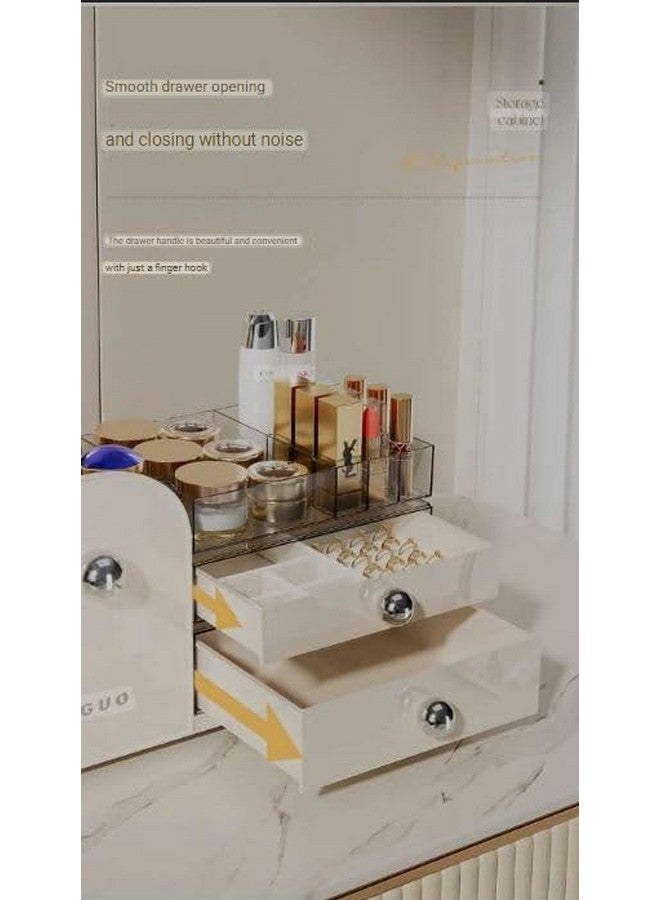 Azelf Large Capacity Skin Care Rack Cosmetic Storage Box Desktop High-Level Dressing Table Lipstick Eyebrow Pen Storage Box - Image 4