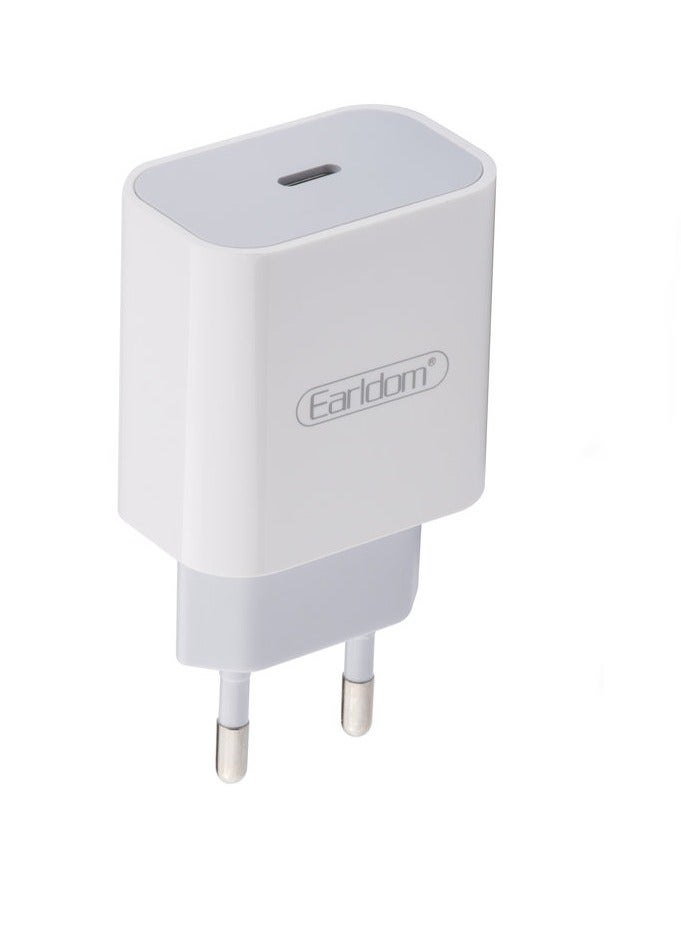 Earldom USB Fast Charger 240v / 60hz - ES-EU4 White - Image 1