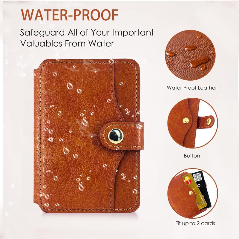 M-Plateau Phone Purse with Slim 3M Sticker iPhone 13 Pro Max case for iPhone 12& 11 6.1 Inches/Google Pixel 6 /Samsung Galaxy Most Android Smartphones (Brown) - Image 5