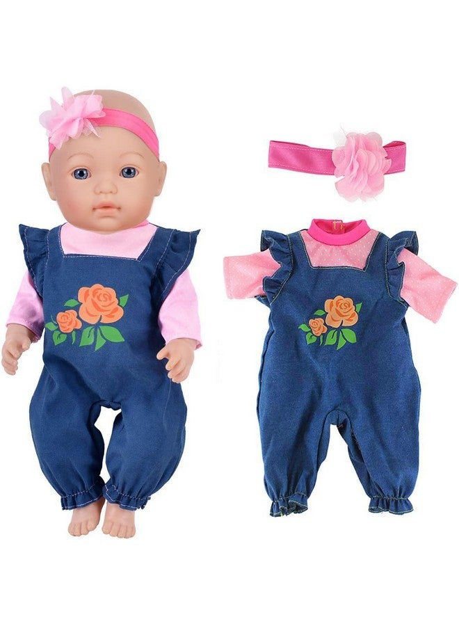 ebuddy Doll Clothes 4 Sets Doll Fashion Outfits Fit for 43 cm New Born Baby Dolls 14-16-17 Inch Baby Dolls 15 inch Dolls 18 inch Dolls（No Doll - Image 3