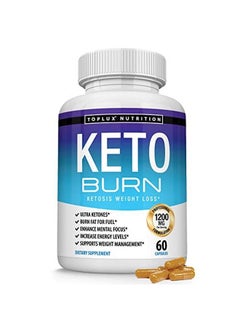 Keto Burn Pills Ketosis Weight Loss 1200 Mg Ultra Advanced Natural Ketogenic Fat Burner Using Ketone Diet For Men Women 60 Capsules Supplement