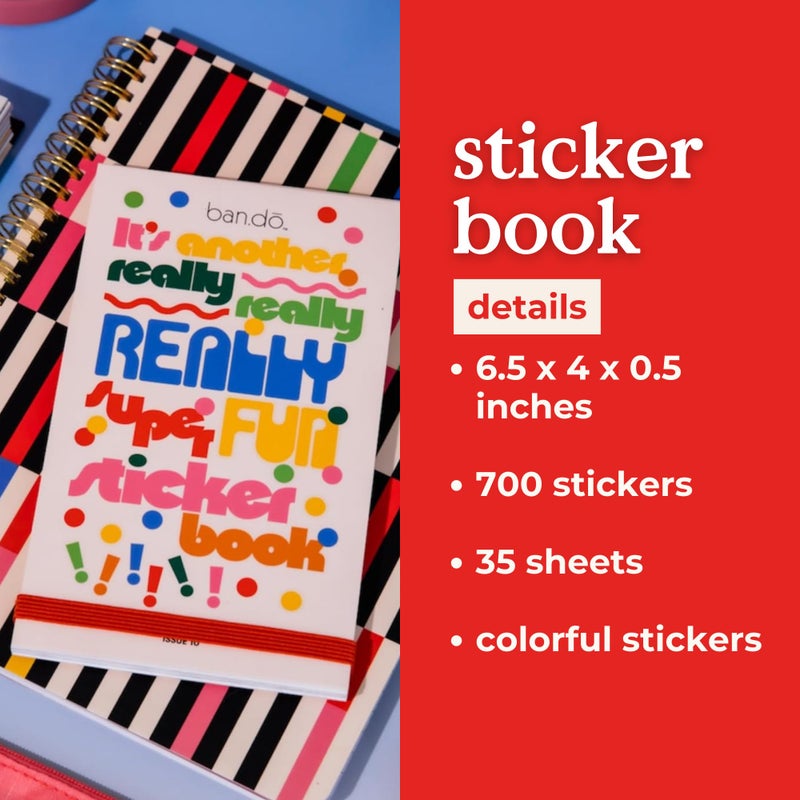 ban.do Sticker Book with Over 700 Assorted Stickers and 35 Sheets, Fun/Colorful/Aesthetic Pack with for Scrapbooking Planners or Journals (Issue 10) - Image 2