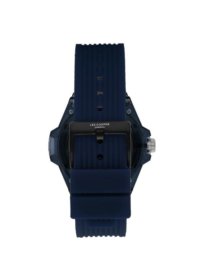 Lee Cooper LC07975.399 Men Multi Function Display Watch & Silicone Strap Dark Blue
